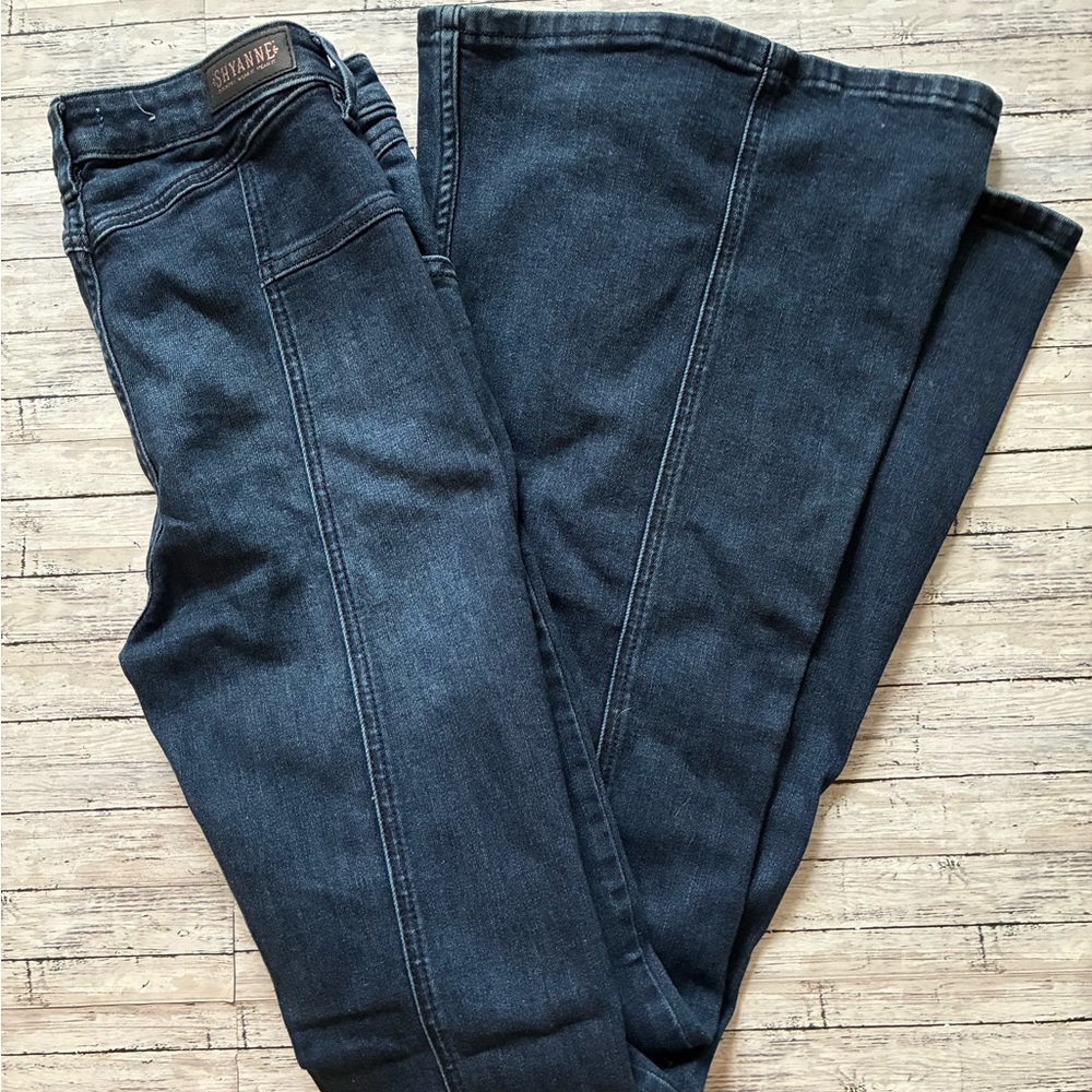 Shyanne Women's Deep Blue Flare Jeans
